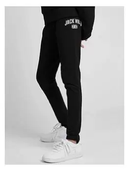 Image of Jack Wills Girls Union Jack Leggings - Black, Size Age: 10-11 Years, Women