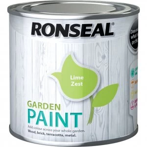 Image of Ronseal General Purpose Garden Paint Lime Zest 250ml