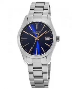 image of Longines Conquest Classic Blue Dial Stainless Steel Womens Watch L2.386.4.92.6 L2.386.4.92.6