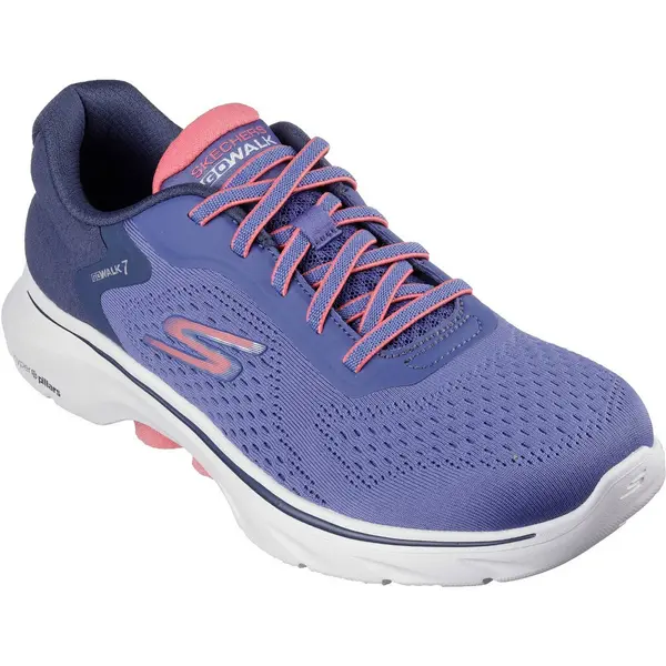 Image of Skechers Womens GO WALK 7 Lightweight Cosmic Waves Trainers UK Size 6 (EU 39)