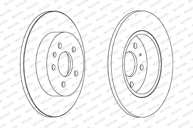 Image of Brake disc FERODO DDF1423C