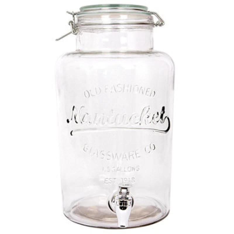 Image of Rink Drink Glass Drinks Dispenser with Tap 6.5L Clear unisex