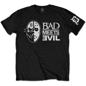 Image of Bad Meets Evil - Masks Mens Large T-Shirt - Black