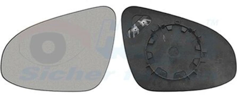 Image of VAN WEZEL Wing mirror glass VAN WEZEL 5437837