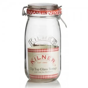 image of Kilner Preserve Cliptop Round Jar - 1.5 Litre