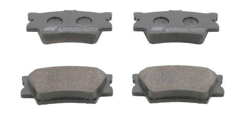 Image of JURID 572595J Brake pad set not prepared for wear warning indicator, without accessories Brake Pad Set,disc brake (402)