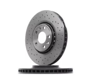 Image of BREMBO Brake disc XTRA LINE - Xtra 09.B352.1X Brake rotor,Brake discs RENAULT,MEGANE III Grandtour (KZ0/1),Clio IV Schragheck (BH_)