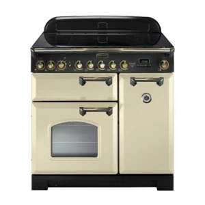 Image of Rangemaster CDL90ECCR B Classic Deluxe 90cm Ceramic Range Cooker