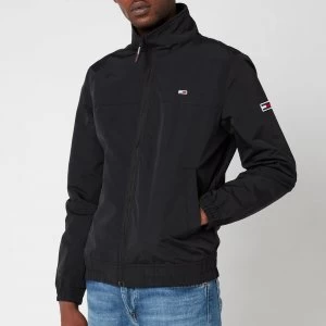 Image of Tommy Jeans Mens Essential Casual Bomber Jacket - Black - L