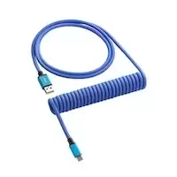 image of CableMod Classic Coiled Keyboard Cable USB A to USB Type C 150cm - Galaxy Blue