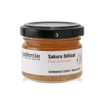 Image of Academie Cherry Blossom Body Scrub - Sugar Ritual 60ml/2oz