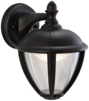 Unite LED Outdoor Wall Lantern Downlight Black IP44