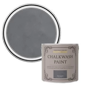 Image of Rust-Oleum Chalkwash Dark concrete Flat matt Emulsion Paint 2.5L