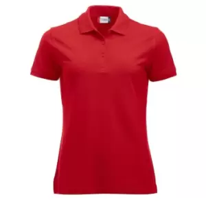 Image of Clique Womens/Ladies Manhattan Polo Shirt (M) (Red)