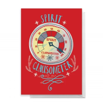 image of Elf Spirit Clausometer Greetings Card - Giant Card