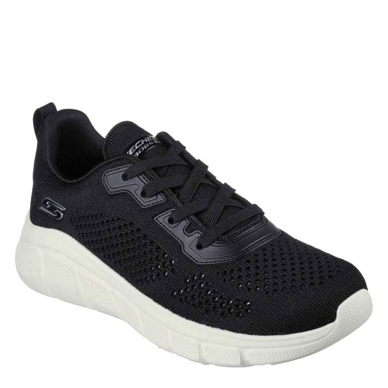 Image of Skechers Womens Bobsbflex Slip On Trainers Black female 3 (36)