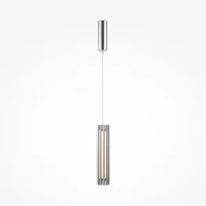 image of Maytoni Sonata Modern Integrated LED Pendant Ceiling Light Chrome 3000K