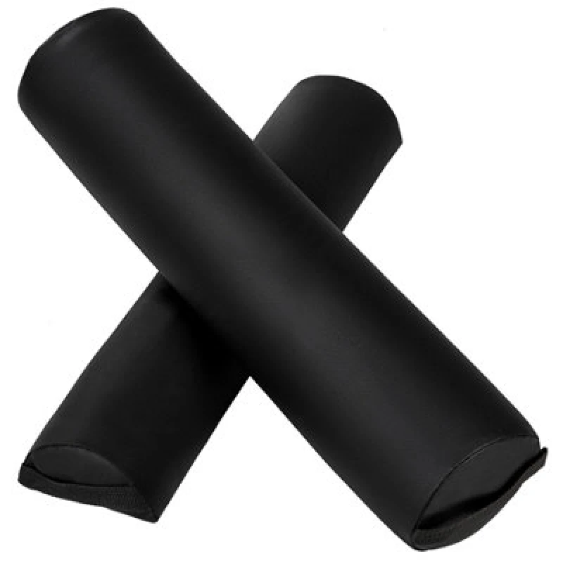 Image of Tectake Massage Bolster Set - Full Roll And Half Roll - Black