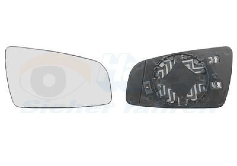 Image of VAN WEZEL Wing mirror glass VAN WEZEL 3792838
