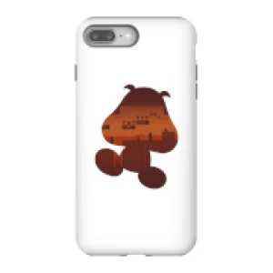 Image of Nintendo Super Mario Goomba Silhouette Phone Case - iPhone 8 Plus - Tough Case - Gloss