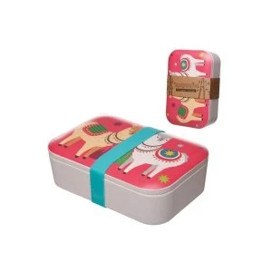 Image of Bamboo Composite Llamapalooza Reusable Lunch Box