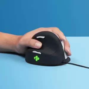 image of R-Go Tools HE Break R-Go ergonomic mouse, large, left, wired