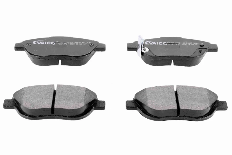 Image of VAICO V40-8040 Brake pad set Front Axle, with acoustic wear warning, with accessories, Q+, original equipment manufacturer quality, with brake caliper