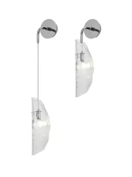 Image of Wall Light, 1 x G9, Polished Chrome, Clear Glass