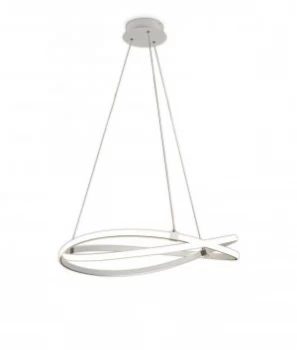 Image of Ceiling Pendant 60W LED 3000K, 4500lm, Dimmable White Acrylic