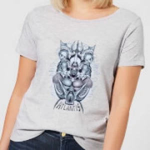 image of Aquaman Atlantis Seven Kingdoms Womens T-Shirt - Grey - 4XL