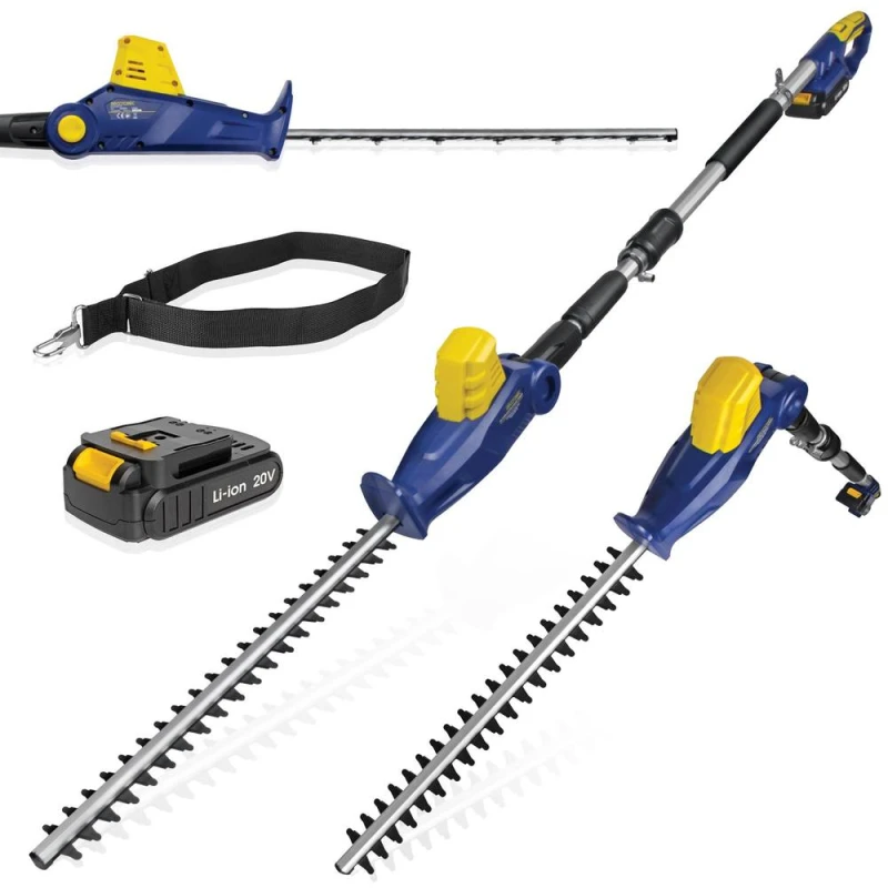 Image of SKOTEK Garden Hedge Cutter 20V Cordless Telescopic Extendable Long Reach - Skotek SKCLR