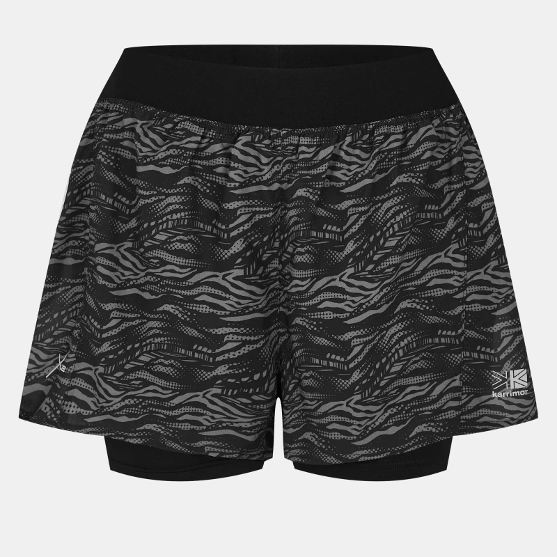 Image of Karrimor 2 in 1 Shorts - Black 6