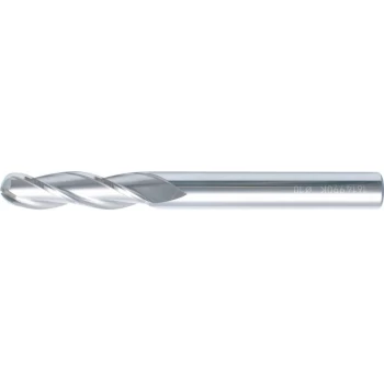 Image of 3.00MM Carbide 3 Flute Plain Shank Long Series Ball Nosed End Mills - Kennedy