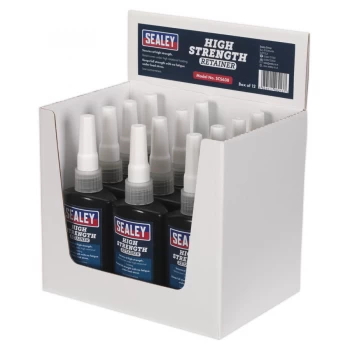 Image of Sealey SCS638 High Strength Retainer 50ml Pack of 12