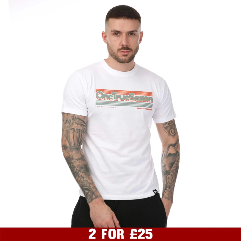 Image of One True Saxon Forever T-Shirt - White White S