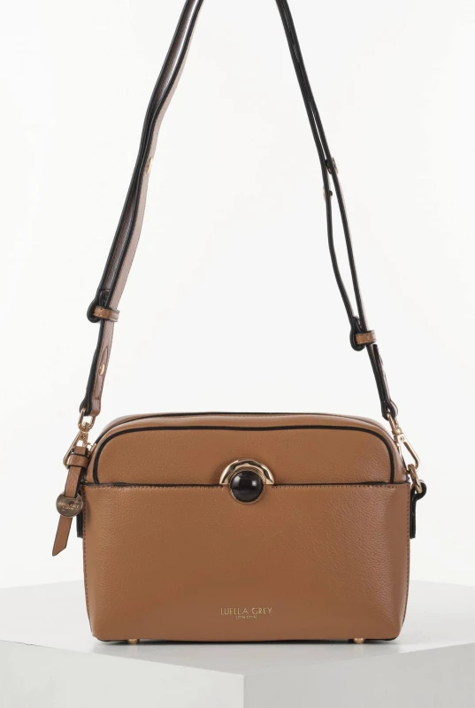 Image of Luella Grey Womens 'Sian' Camera Crossbody in Tan Tan Female One Size