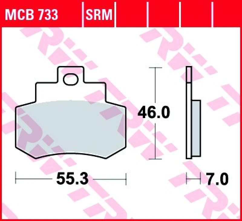Image of TRW Lucas Brake lining MCB733