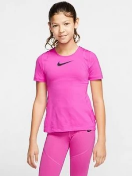 Image of Nike Pro Older Girls Training T-Shirt
