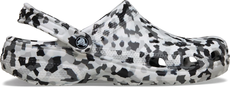 Image of Crocs Unisex Classic Confetti Clogs Black / White M12