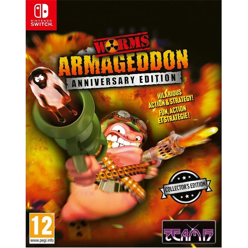 Image of Worms Armageddon Anniversary Collectors Edition Nintendo Switch Game