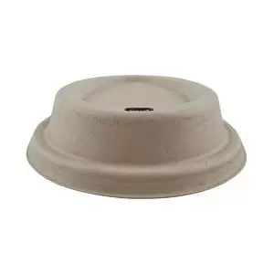 Image of Cup Kind 8oz Sip Lids Bagasse Moulded Fibre Pack of 1000 PFBL80