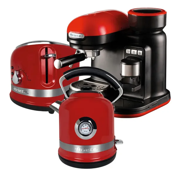 image of Ariete ARPK33 Moderna 1.7L Kettle, 2 Slice Toaster & Espresso Coffee Maker