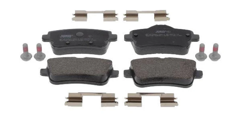 Image of JURID 573465J Brake pad set not prepared for wear warning indicator Brake Pad Set,disc brake (402)