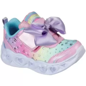 Skechers Girls Heart Lights Cushioned Light Up Trainers UK Size 4 (EU 21)