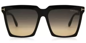 image of Tom Ford Sunglasses FT0764 SABRINA-02 01B