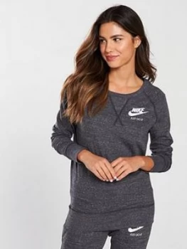 Image of Nike Sportswear Gym Vintage Crew Sweat Anthracite Anthracite Size L Women
