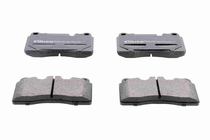 Image of VAICO V10-8296 Brake pad set Front Axle, excl. wear warning contact, Q+, original equipment manufacturer quality, Right Connector Brake Pad Set,disc