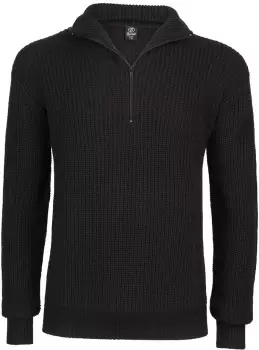 Image of Brandit Marine Pullover Troyer, black, Size 3XL, black, Size 3XL