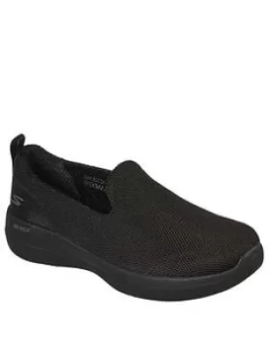 Image of Skechers Go Walk Stability Plimsolls, Black, Size 3, Women