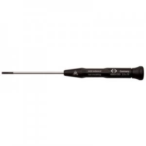 Image of C.K. Xonic ESD Slotted screwdriver Blade width: 0.8mm Blade length: 60 mm DIN EN 61340-2